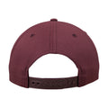 Maroon - Close up - Yupoong Flexfit Unisex Unstructured 5 Panel Snapback Cap