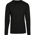 Black - Front - Build Your Brand Mens Long Sleeve Jumper