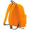 Orange-Graphite Grey - Back - Bagbase Original Plain Backpack