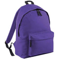 Purple - Front - Bagbase Original Plain Backpack