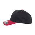 Black-Red - Side - Flexfit Unisex Adult Two Tone Cap