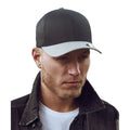 Black-Silver - Back - Flexfit Unisex Adult Two Tone Cap