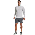 Halo Grey - Side - Under Armour Mens 2.0 Half Zip Technical Top