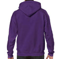 Purple - Back - Gildan Mens Hoodie