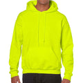 Safety Green - Front - Gildan Mens Hoodie