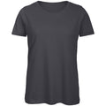 Dark Grey - Front - B&C Womens-Ladies Organic T-Shirt