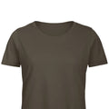 Khaki Green - Back - B&C Womens-Ladies Organic T-Shirt