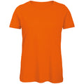 Orange - Front - B&C Womens-Ladies Organic T-Shirt