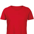 Red - Back - B&C Womens-Ladies Organic T-Shirt