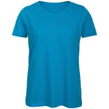 Atoll Blue - Front - B&C Womens-Ladies Organic T-Shirt