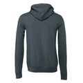 Slate Heather - Back - Bella + Canvas Unisex Adult Polycotton Pullover Hoodie