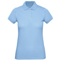 Sky Blue - Front - B&C Womens-Ladies Inspire Polo Shirt