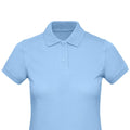 Sky Blue - Back - B&C Womens-Ladies Inspire Polo Shirt