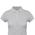 Heather Grey - Back - B&C Womens-Ladies Inspire Polo Shirt