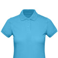 Very Turquoise - Back - B&C Womens-Ladies Inspire Polo Shirt