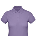 Radiant Purple - Back - B&C Womens-Ladies Inspire Polo Shirt