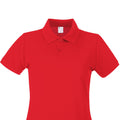 Fire Red - Back - B&C Womens-Ladies Inspire Polo Shirt