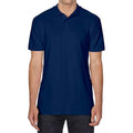 Navy - Front - Gildan Unisex Adult Softstyle Polo Shirt