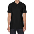 Black - Front - Gildan Unisex Adult Softstyle Polo Shirt