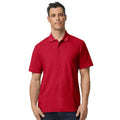 Cherry Red - Front - Gildan Unisex Adult Softstyle Polo Shirt