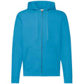 Azure Blue - Front - Fruit of the Loom Unisex Adult Classic Hoodie