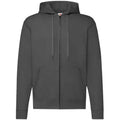 Light Graphite - Front - Fruit of the Loom Unisex Adult Classic Hoodie