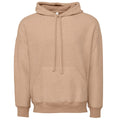 Oat Brown Heather - Front - Bella + Canvas Unisex Adult Suedette Pullover Hoodie