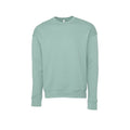 Dusty Blue - Front - Bella + Canvas Unisex Adult Fleece Drop Shoulder Sweatshirt