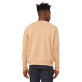 Heather Sand Dune - Back - Bella + Canvas Unisex Adult Fleece Drop Shoulder Sweatshirt