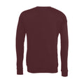 Maroon - Back - Bella + Canvas Unisex Adult Fleece Drop Shoulder Sweatshirt