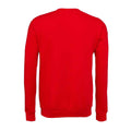 Red - Back - Bella + Canvas Unisex Adult Fleece Drop Shoulder Sweatshirt