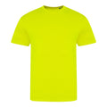 Electric Yellow - Front - Awdis Unisex Adult Electric Tri-Blend T-Shirt