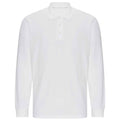 White - Front - PRORTX Mens Long-Sleeved Polo Shirt