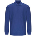 Royal Blue - Front - PRORTX Mens Long-Sleeved Polo Shirt