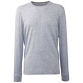 Grey Marl - Front - Anthem Mens Marl Long-Sleeved T-Shirt