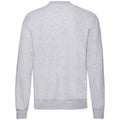 Heather Grey - Back - Fruit of the Loom Mens Classic 80-20 Set-in Sweatshirt