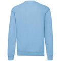 Sky Blue - Back - Fruit of the Loom Mens Classic 80-20 Set-in Sweatshirt