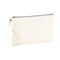 Natural-Light Grey - Front - Westford Mill Canvas Cosmetic Bag