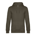 Khaki Green - Front - B&C Mens King Hoodie