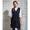 Black - Back - Premier Womens-Ladies Wrap Around Work Tunic