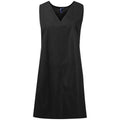 Black - Front - Premier Womens-Ladies Wrap Around Work Tunic