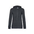 Asphalt - Front - B&C Womens-Ladies Organic Hoodie