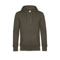 Khaki - Front - B&C Mens Full Zip Hoodie