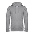 Heather Grey - Front - B&C Mens Full Zip Hoodie