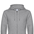 Heather Grey - Back - B&C Mens Full Zip Hoodie