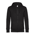 Black Pure - Front - B&C Mens Full Zip Hoodie