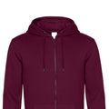 Dark Cherry - Back - B&C Mens Full Zip Hoodie