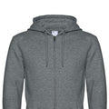 Mid Grey Heather - Back - B&C Mens Full Zip Hoodie