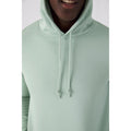 Sage Green - Close up - B&C Mens Organic Hoodie