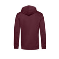 Burgundy - Back - B&C Mens Organic Hoodie